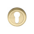 Heritage Brass Door Furniture Satin Brass / Euro Profile Escutcheons Heritage Brass - Euro Profile Cylinder Escutcheon Satin Brass Finish