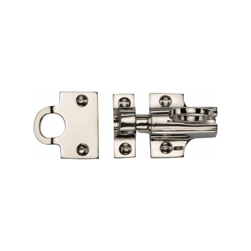 Heritage Brass Window Furniture Polished Nickel / Fanlight Catches Heritage Brass - Fanlight Catch Polished Nickel Finish