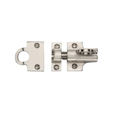 Heritage Brass Window Furniture Satin Nickel / Fanlight Catches Heritage Brass - Fanlight Catch Satin Nickel Finish