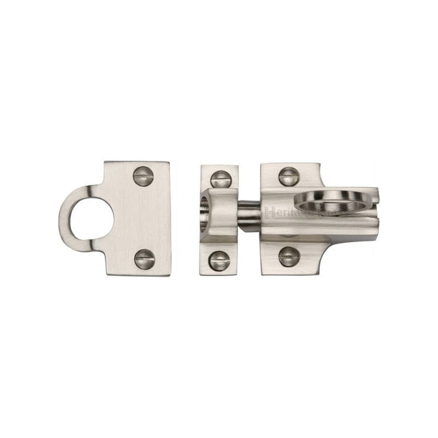 Heritage Brass Window Furniture Satin Nickel / Fanlight Catches Heritage Brass - Fanlight Catch Satin Nickel Finish
