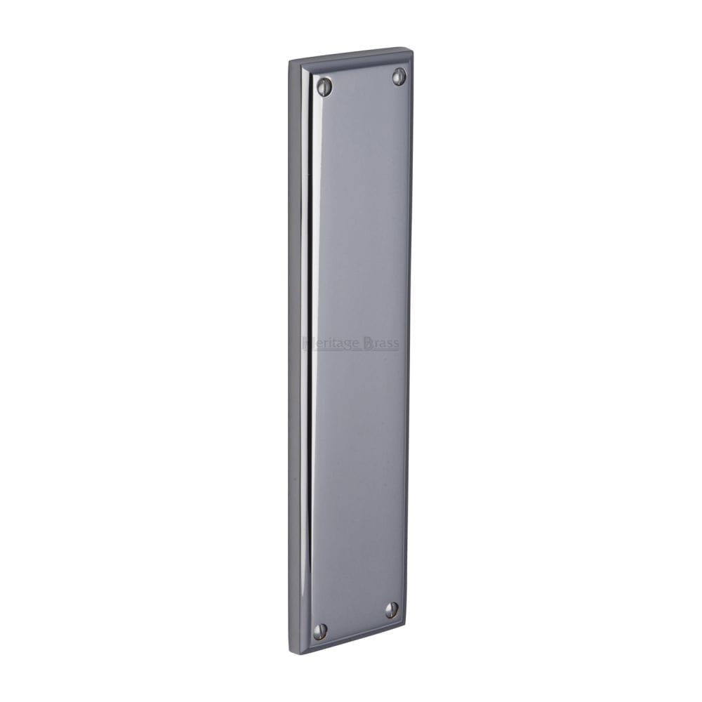 Heritage Brass Door Furniture Polished Chrome / Finger Plates / 282 x 63mm Heritage Brass - Fingerplate 282 x 63mm - Polished Chrome Finish