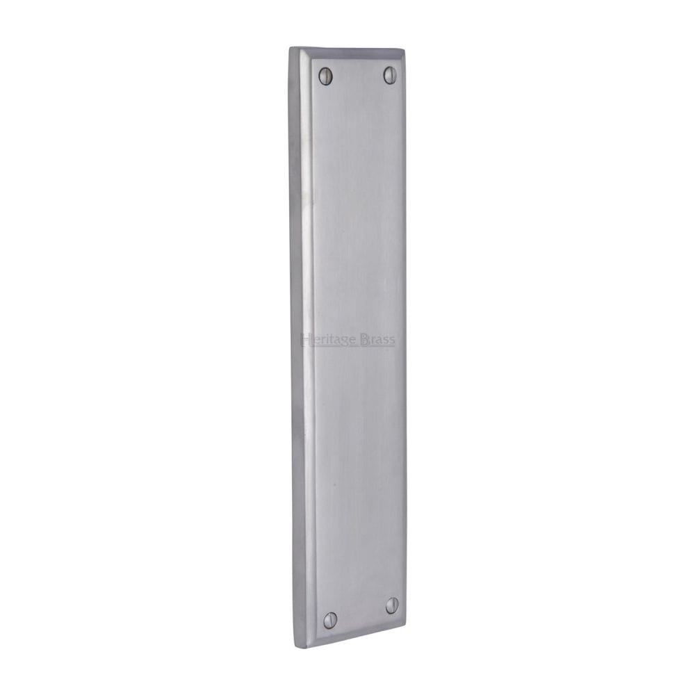 Heritage Brass Door Furniture Satin Chrome / Finger Plates / 282 x 63mm Heritage Brass - Fingerplate 282 x 63mm - Satin Chrome Finish