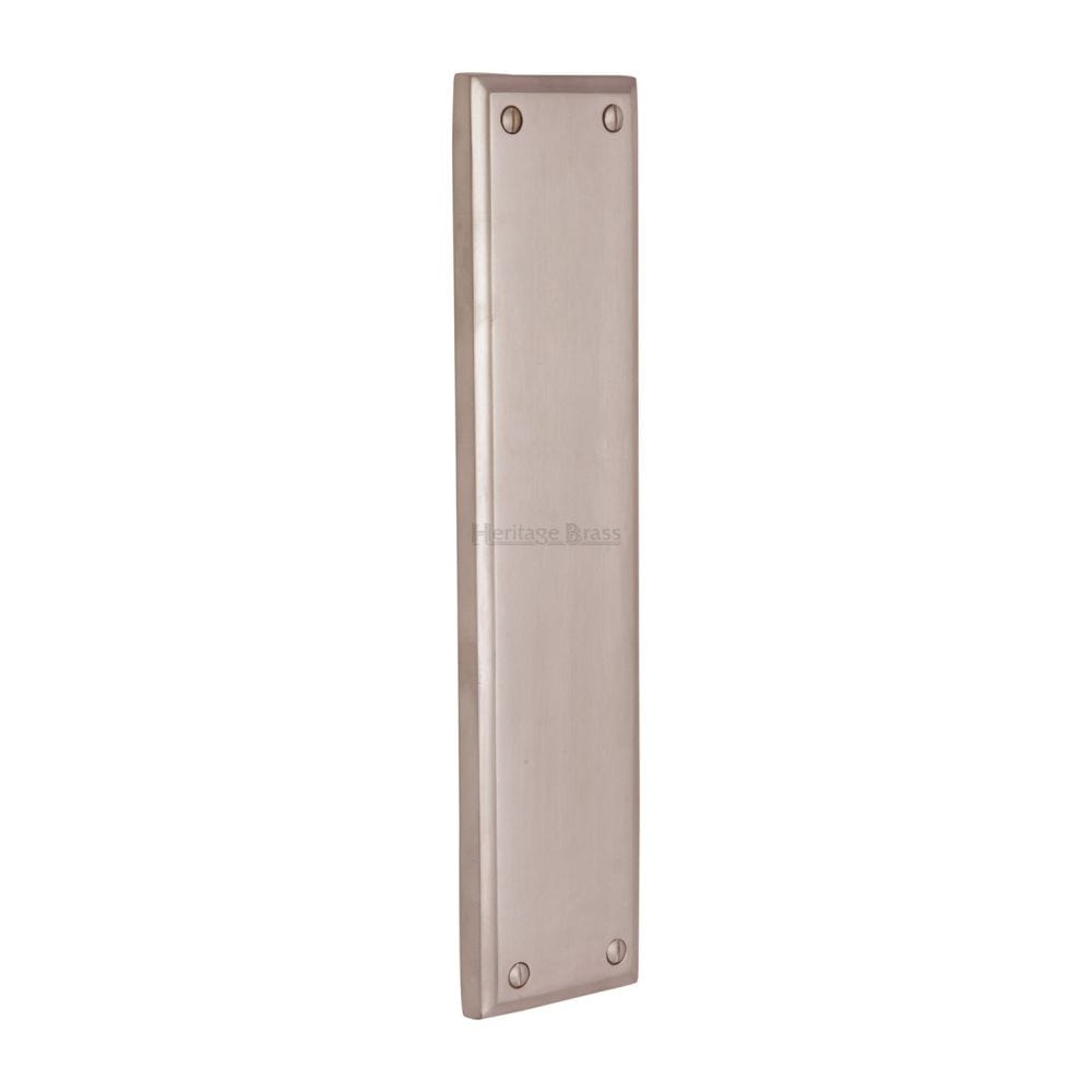 Heritage Brass Door Furniture Satin Nickel / Finger Plates / 282 x 63mm Heritage Brass - Fingerplate 282 x 63mm - Satin Nickel Finish