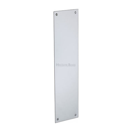 Heritage Brass Door Furniture Polished Chrome / Finger Plates / 305 x 76mm Heritage Brass - Fingerplate 305 x 76mm - Polished Chrome Finish