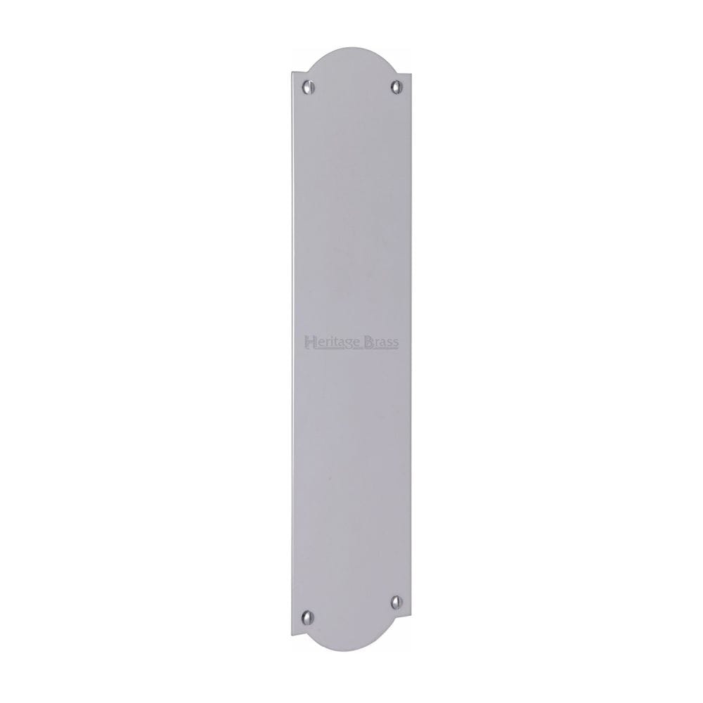 Heritage Brass Door Furniture Polished Chrome / Finger Plates / 305 x 77mm Heritage Brass - Fingerplate 305 x 77mm - Polished Chrome Finish