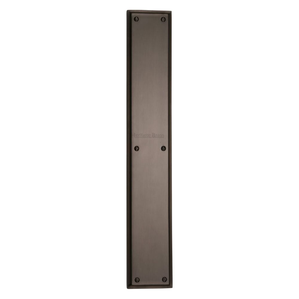 Heritage Brass Door Furniture Matt Bronze / Finger Plates / 462 x 76mm Heritage Brass - Fingerplate 462 x 76mm - Matt Bronze Finish