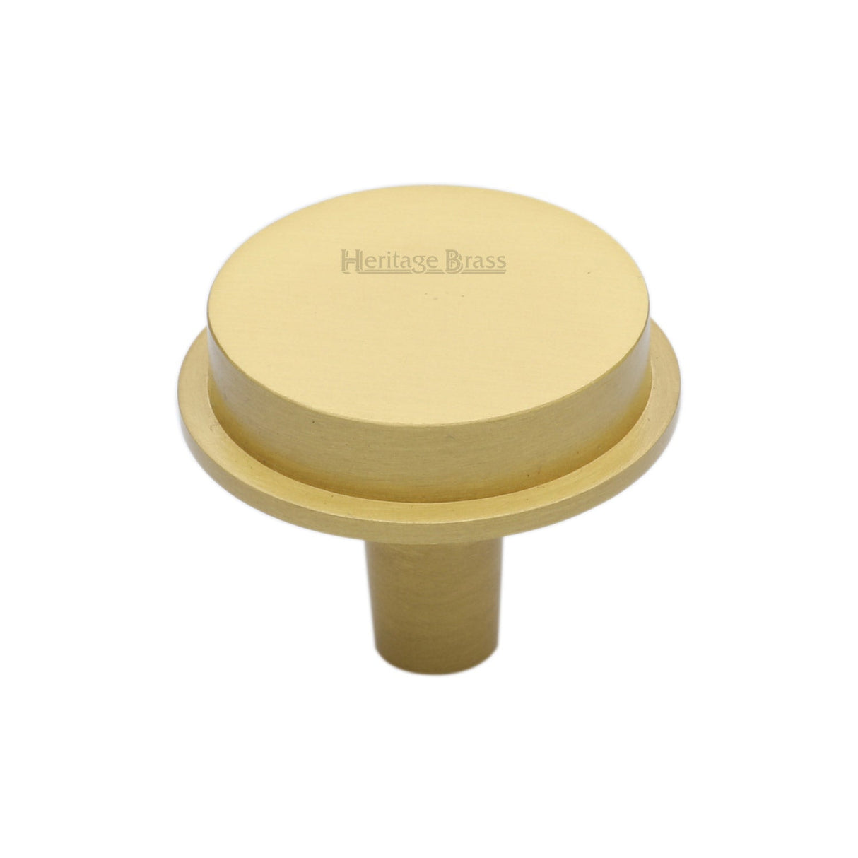 Heritage Brass Cabinet Hardware Satin Brass / Cabinet Knobs / 32mm Dia. Heritage Brass - Flat Round Knob Design 32 mm Satin Brass finish
