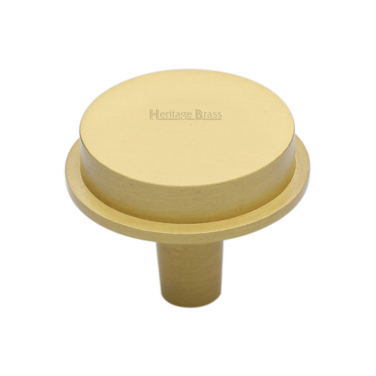 Heritage Brass Cabinet Hardware Satin Brass / Cabinet Knobs / 38mm Dia. Heritage Brass - Flat Round Knob Design 38 mm Satin Brass finish