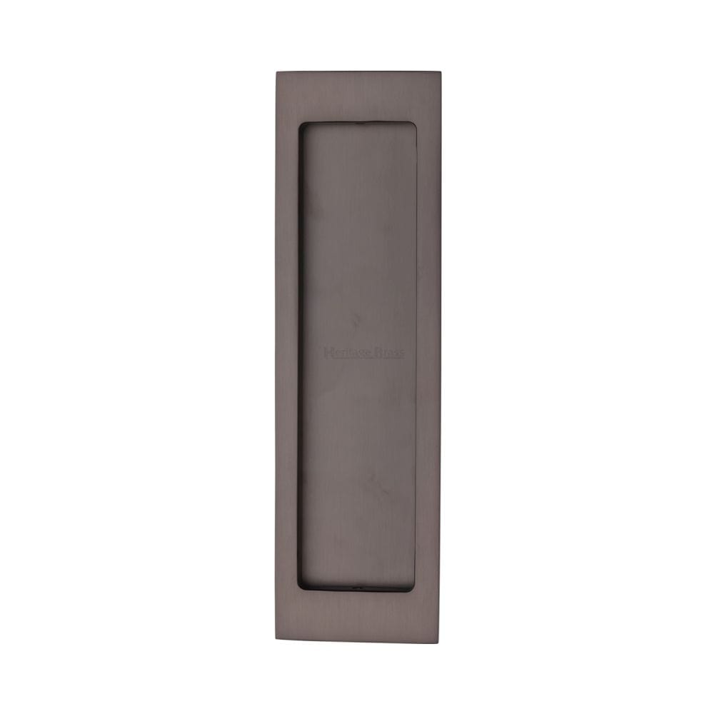 Heritage Brass Door Furniture Matt Bronze / Flush Handle / Rectangular Heritage Brass - Flush Pull 197mm Matt Bronze Finish