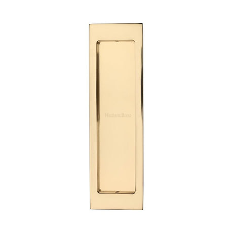 Heritage Brass Door Furniture Polished Brass / Flush Handle / Rectangular Heritage Brass - Flush Pull 197mm Polished Brass Finish