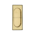 Heritage Brass Door Furniture Polished Brass / Flush Handle / Rectangular Heritage Brass - Flush Pull Handle 105mm Polished Brass Finish