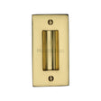 Heritage Brass Door Furniture Polished Brass / Flush Handle / Rectangular Heritage Brass - Flush Pull Handle 4" Polished Brass Finish