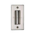 Heritage Brass Door Furniture Polished Nickel / Flush Handle / Rectangular Heritage Brass - Flush Pull Handle 4" Polished Nickel Finish
