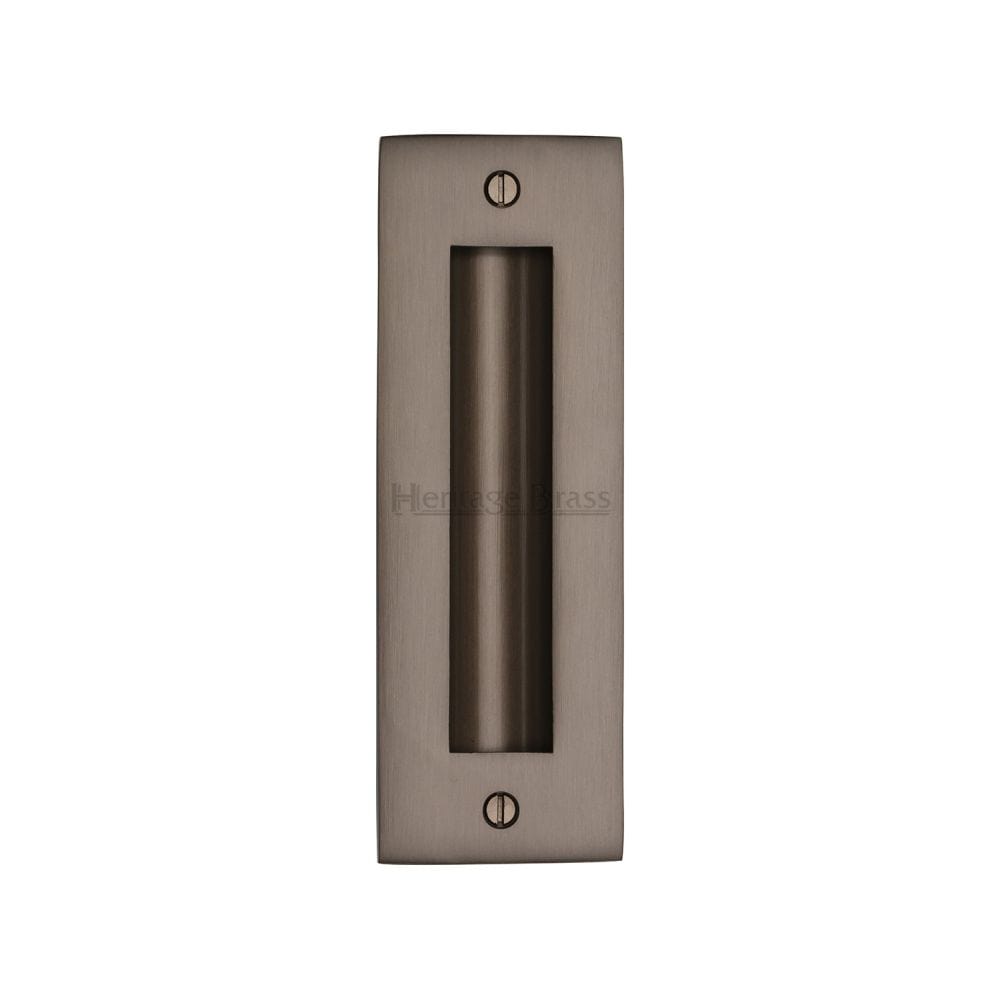 Heritage Brass Door Furniture Matt Bronze / Flush Handle / Rectangular Heritage Brass - Flush Pull Handle 6" Matt Bronze Finish