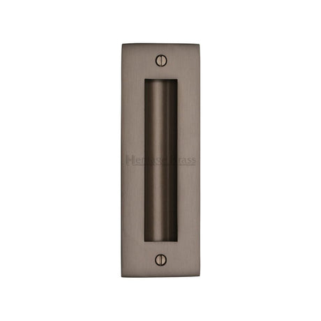 Heritage Brass Door Furniture Matt Bronze / Flush Handle / Rectangular Heritage Brass - Flush Pull Handle 6" Matt Bronze Finish