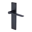 Heritage Brass Door Furniture Matt Black / Latch Handles Heritage Brass - Gio Lever Latch Door Handle on 200mm Plate Matt Black finish