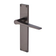 Heritage Brass Door Furniture Matt Bronze / Latch Handles Heritage Brass - Gio Lever Latch Door Handle on 200mm Plate Matt Bronze finish