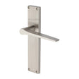 Heritage Brass Door Furniture Satin Nickel / Latch Handles Heritage Brass - Gio Reeded Lever Latch Satin Nickel finish