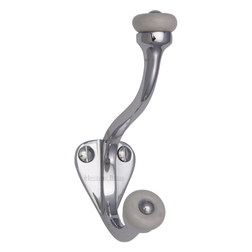 Heritage Brass Accessories Polished Chrome / Hat & Coat Hooks Heritage Brass - Hat & Coat Hook Polished Chrome Finish