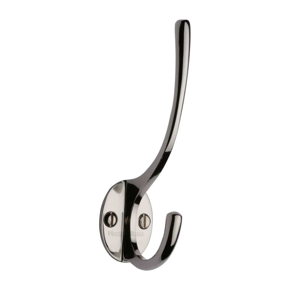 Heritage Brass Accessories Polished Nickel / Hat & Coat Hooks Heritage Brass - Hat & Coat Hook Polished Nickel Finish