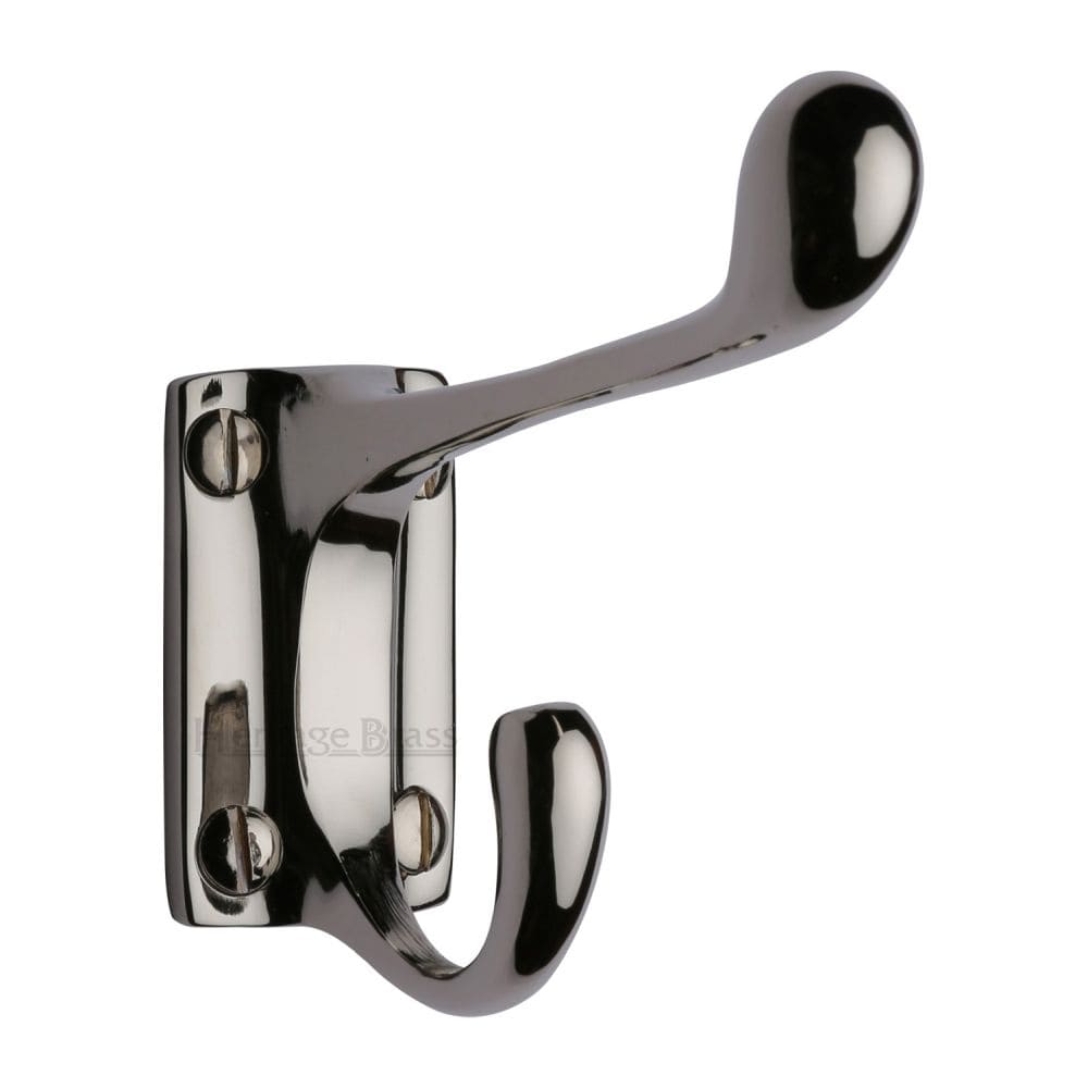 Heritage Brass Accessories Polished Nickel / Hat & Coat Hooks Heritage Brass - Hat & Coat Hook Polished Nickel Finish