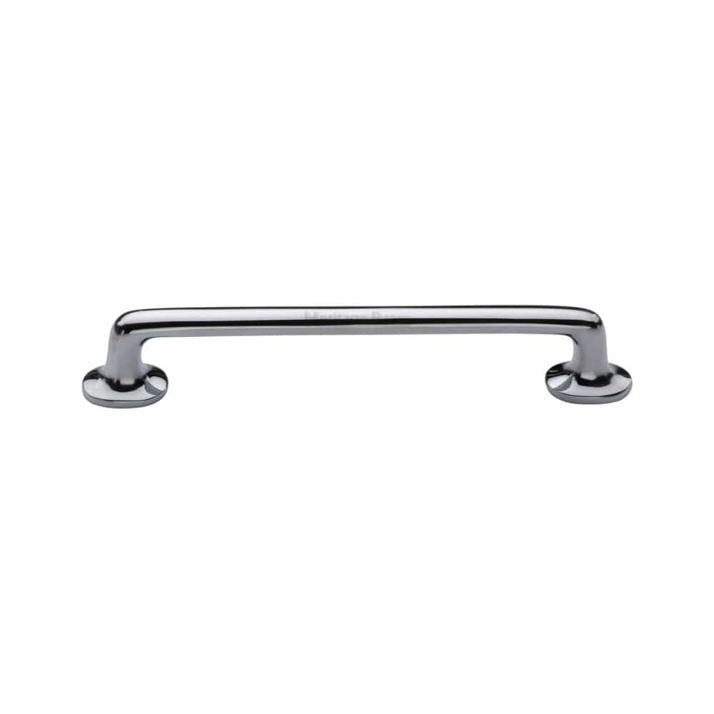 Heritage Brass Cabinet Hardware Polished Chrome / Cabinet Pull Handles / 152mm c/c Heritage Brass - Heritage Cabinet Pull Traditional Design 152mm CTC Polished Chrome