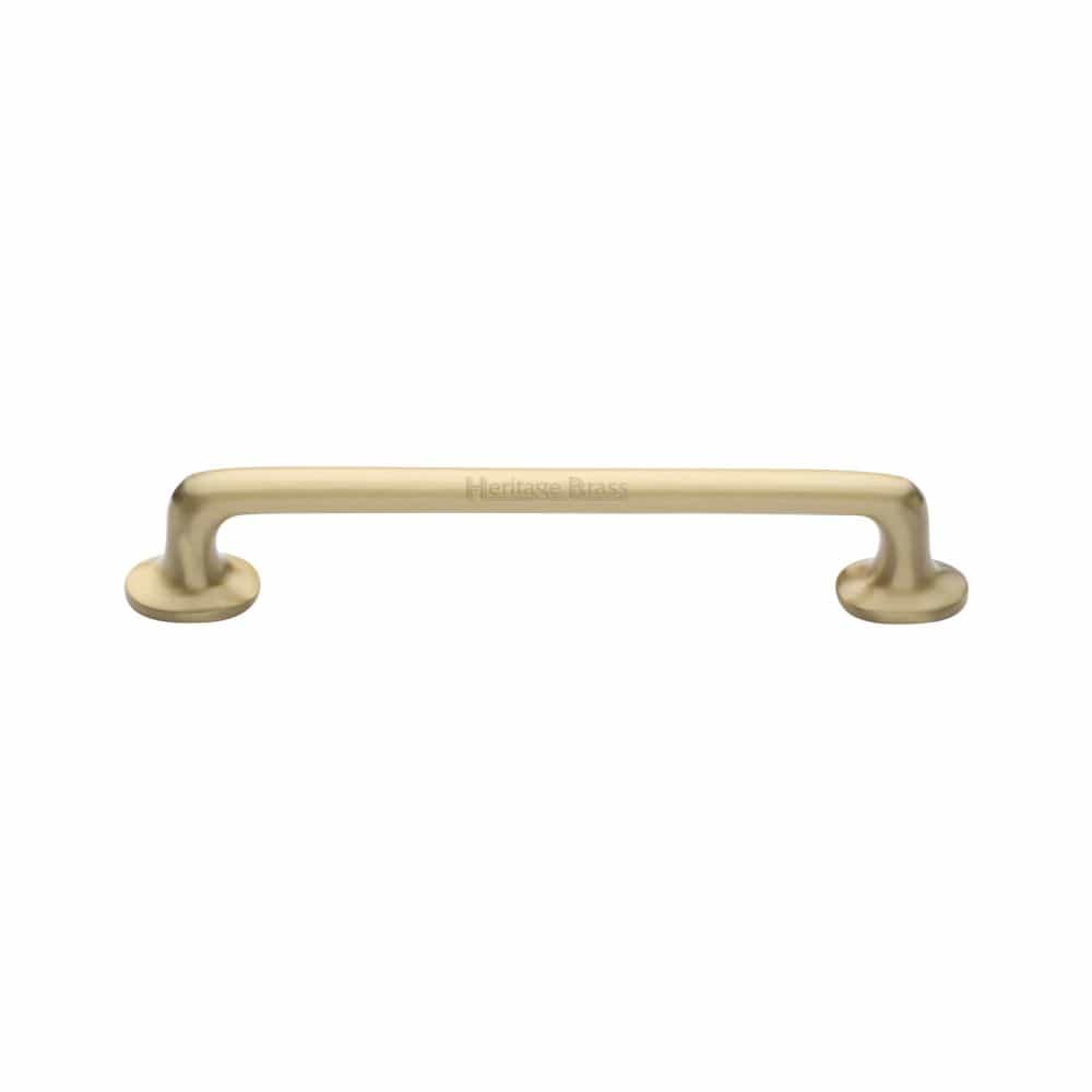 Heritage Brass Cabinet Hardware Satin Brass / Cabinet Pull Handles / 152mm c/c Heritage Brass - Heritage Cabinet Pull Traditional Design 152mm CTC Satin Brass F