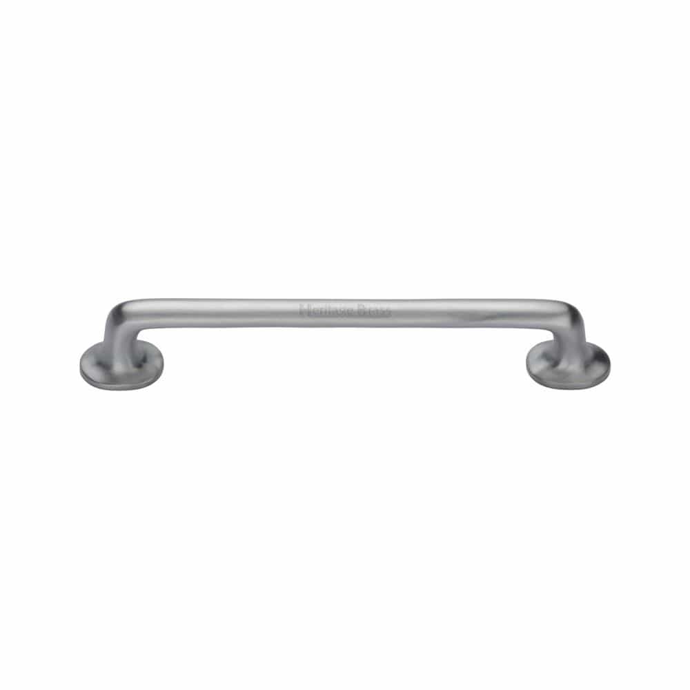 Heritage Brass Cabinet Hardware Satin Chrome / Cabinet Pull Handles / 152mm c/c Heritage Brass - Heritage Cabinet Pull Traditional Design 152mm CTC Satin Chrome