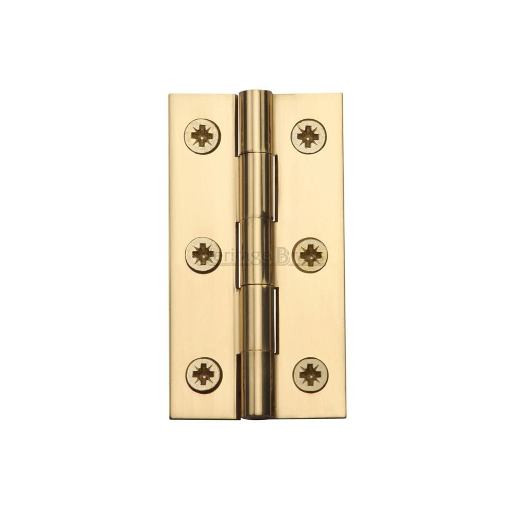 Heritage Brass Hinges Polished Brass / Extruded Brass Hinge / 2.5" / 65mm Heritage Brass - Hinge Brass 2 1/2" x 1 3/8" Polished Brass Finish