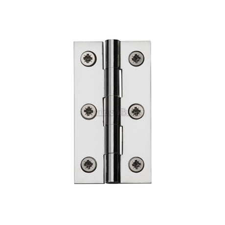 Heritage Brass Hinges Polished Chrome / Extruded Brass Hinge / 2.5" / 65mm Heritage Brass - Hinge Brass 2 1/2" x 1 3/8" Polished Chrome Finish