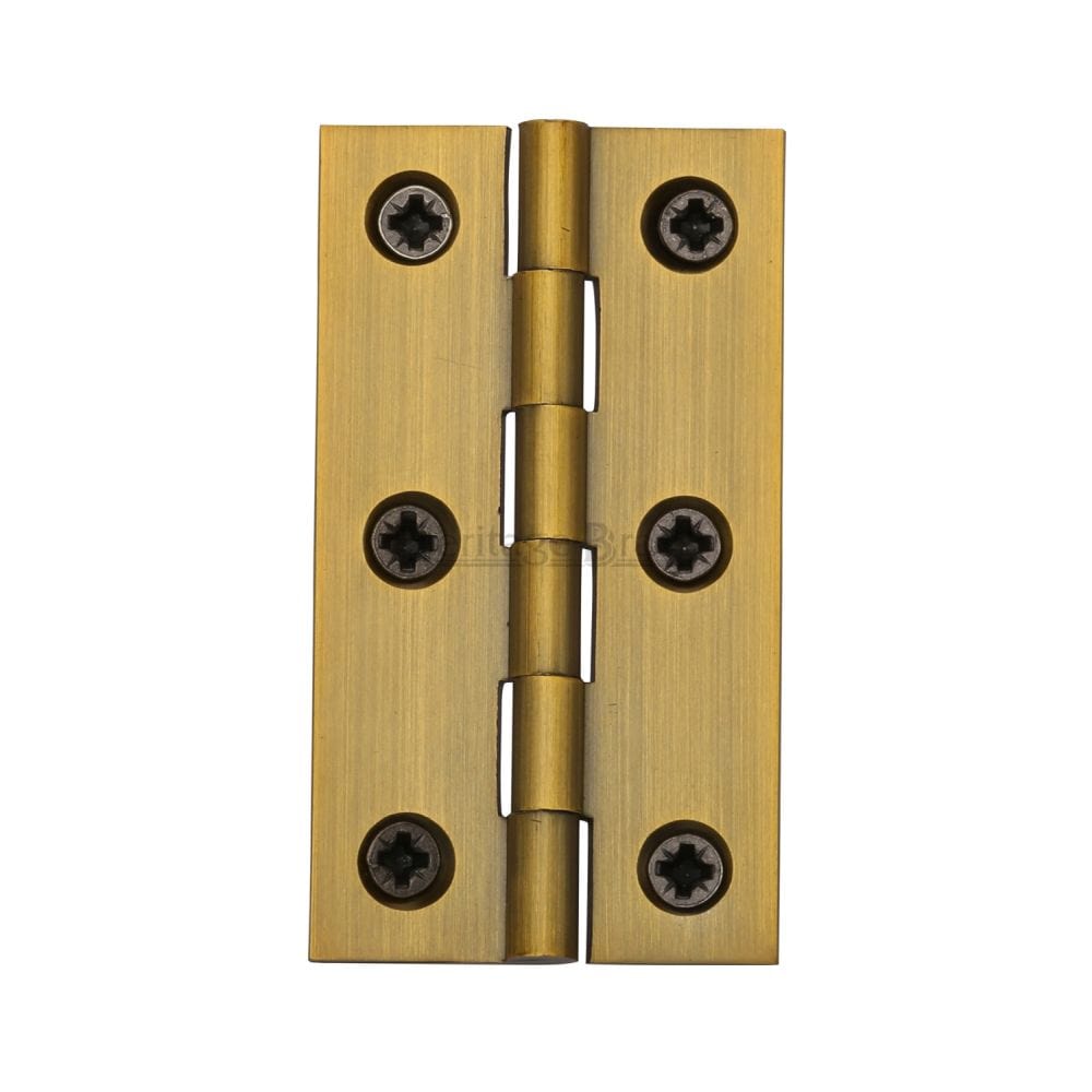 Heritage Brass Hinges Antique Brass / Extruded Brass Hinge / 3" (76mm) Heritage Brass - Hinge Brass 3" x 1 5/8" Antique Brass Finish