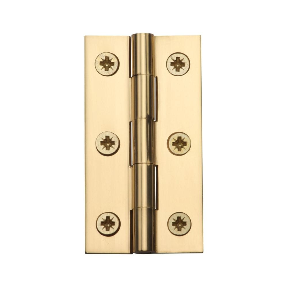 Heritage Brass Hinges Polished Brass / Extruded Brass Hinge / 3" (76mm) Heritage Brass - Hinge Brass 3" x 1 5/8" Polished Brass Finish