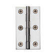 Heritage Brass Hinges Polished Chrome / Extruded Brass Hinge / 3" (76mm) Heritage Brass - Hinge Brass 3" x 1 5/8" Polished Chrome Finish