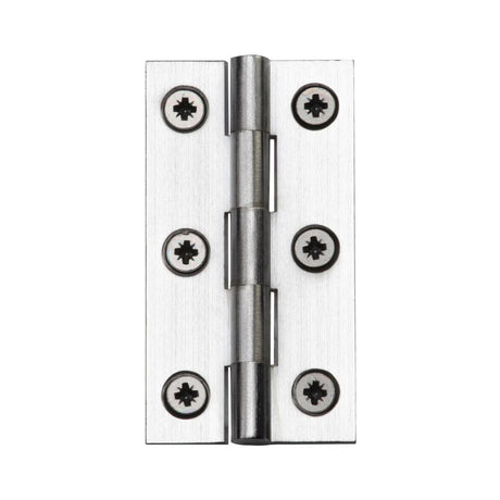 Heritage Brass Hinges Satin Chrome / Extruded Brass Hinge / 3" (76mm) Heritage Brass - Hinge Brass 3" x 1 5/8" Satin Chrome Finish