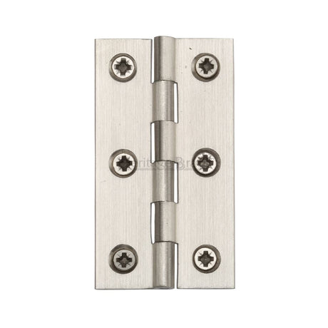 Heritage Brass Hinges Satin Nickel / Extruded Brass Hinge / 3" (76mm) Heritage Brass - Hinge Brass 3" x 1 5/8" Satin Nickel Finish