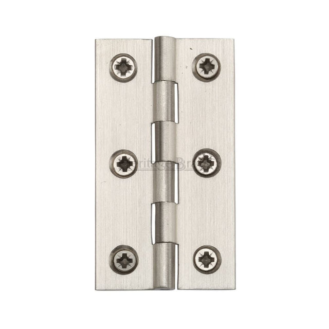 Heritage Brass Hinges Satin Nickel / Extruded Brass Hinge / 3" (76mm) Heritage Brass - Hinge Brass 3" x 1 5/8" Satin Nickel Finish