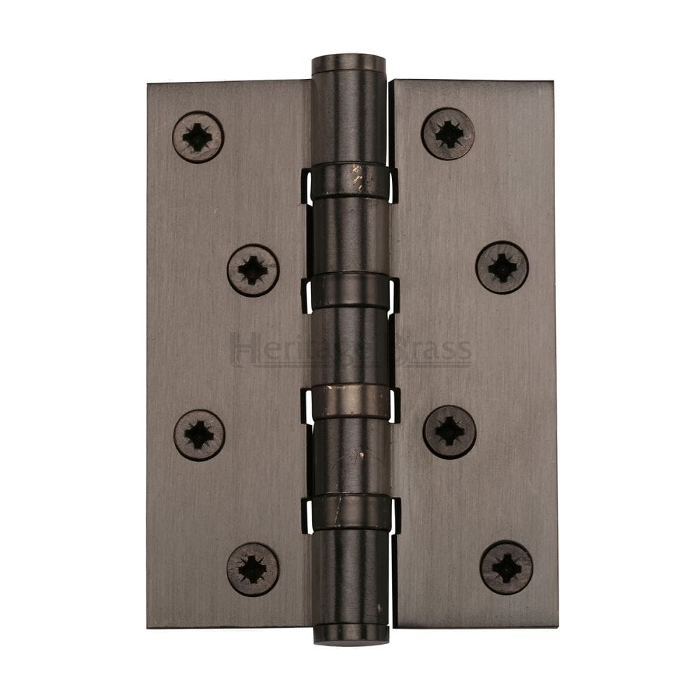 Heritage Brass Hinges Matt Bronze / Ball Bearing Hinges / 4" x (102mm) Heritage Brass - Hinge Brass with Ball Bearing 4" x 3" Matt Bronze Finish