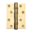 Heritage Brass Hinges Polished Brass / Ball Bearing Hinges / 4" x (102mm) Heritage Brass - Hinge Brass with Ball Bearing 4" x 3" Polished Brass Finish