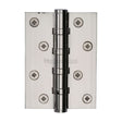 Heritage Brass Hinges Polished Nickel / Ball Bearing Hinges / 4" x (102mm) Heritage Brass - Hinge Brass with Ball Bearing 4" x 3" Polished Nickel Finish