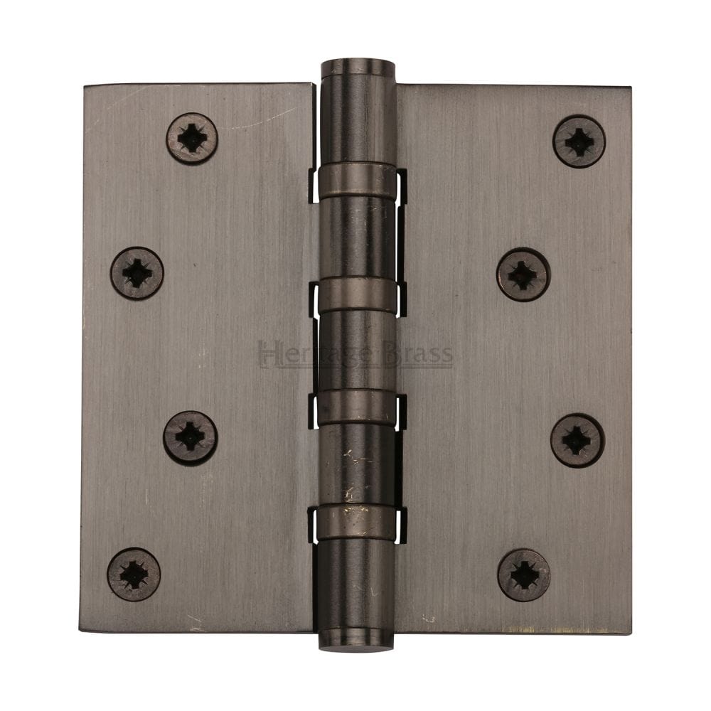 Heritage Brass Hinges Matt Bronze / Ball Bearing Hinges / 4" x (102mm) Heritage Brass - Hinge Brass with Ball Bearing 4" x 4" Matt Bronze Finish
