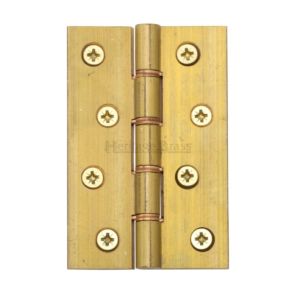 Heritage Brass Hinges Natural Brass / Washered Hinges / 4" x (102mm) Heritage Brass - Hinge Brass with Phosphor Washers 4" x 2 5/8" Natural Brass Fin