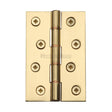 Heritage Brass Hinges Polished Brass / Washered Hinges / 4" x (102mm) Heritage Brass - Hinge Brass with Phosphor Washers 4" x 2 5/8" Polished Brass Finish