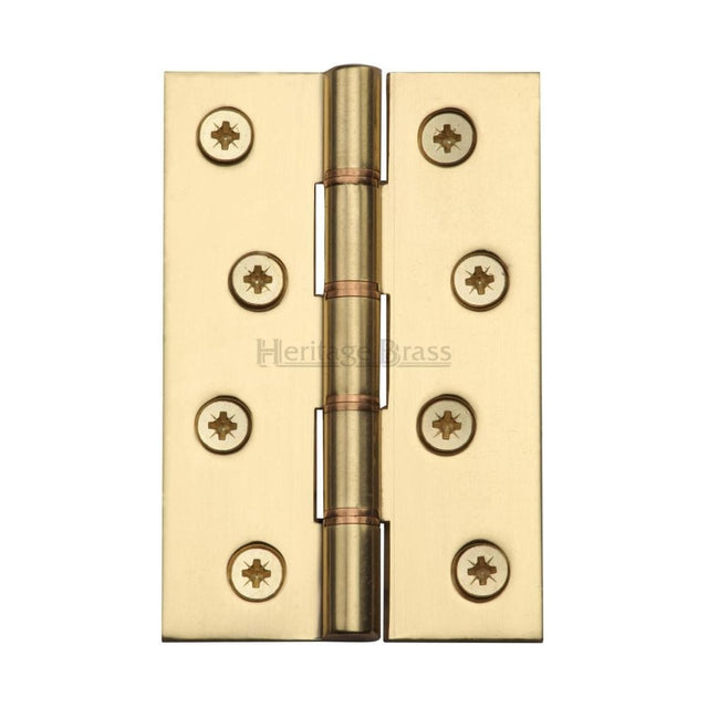 Heritage Brass Hinges Polished Brass / Washered Hinges / 4" x (102mm) Heritage Brass - Hinge Brass with Phosphor Washers 4" x 2 5/8" Polished Brass Finish