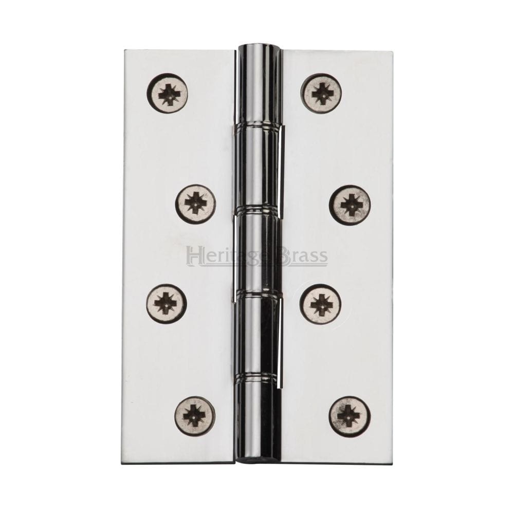 Heritage Brass Hinges Polished Chrome / Washered Hinges / 4" x (102mm) Heritage Brass - Hinge Brass with Phosphor Washers 4" x 2 5/8" Polished Chrome Finis