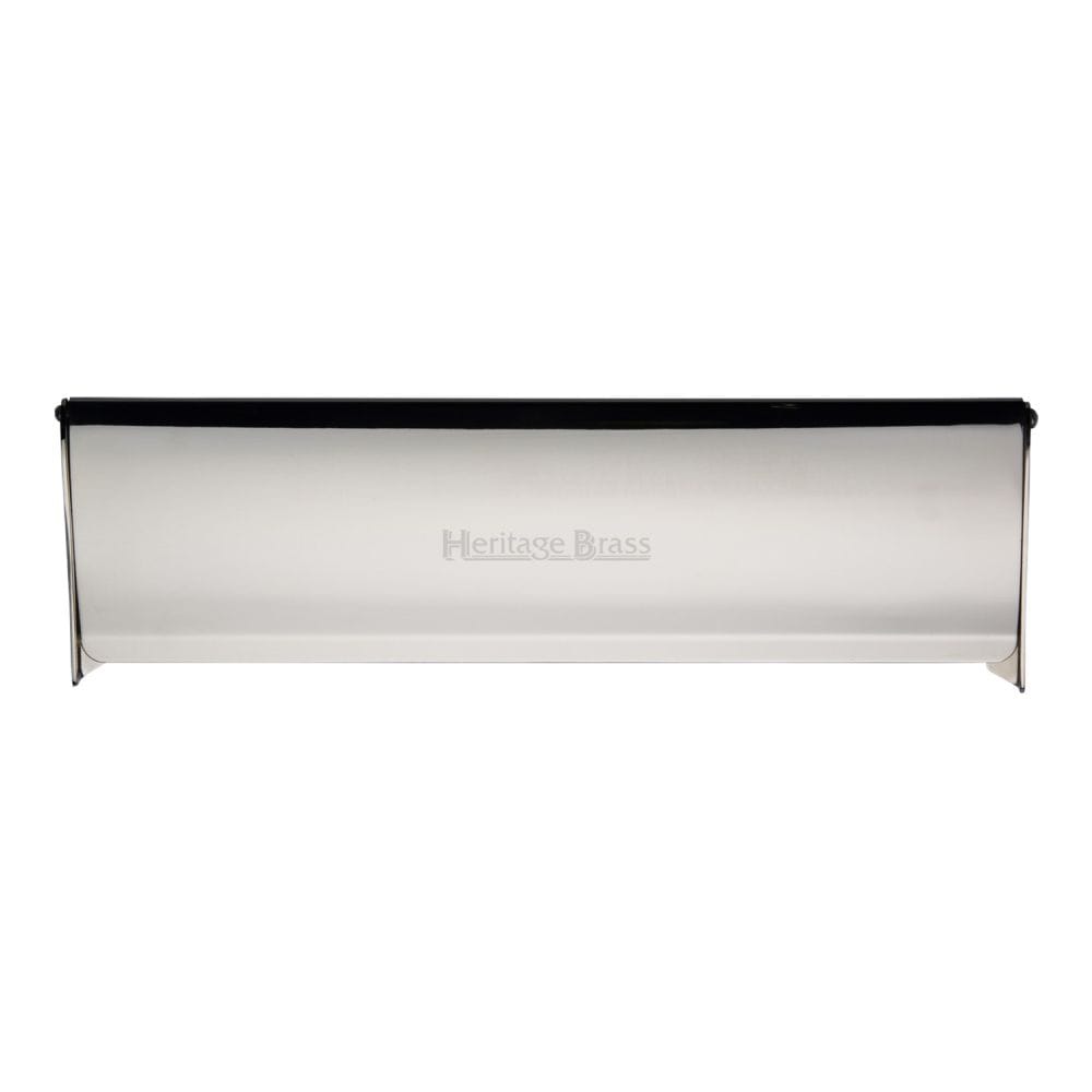 Heritage Brass Door Furniture Polished Nickel / Interior Letter Flap / 299 x 83mm (11 3/4" x 3 1/2") Heritage Brass - Interior Letterflap 11 3/4" x 3 1/2"Polished Nickel Finish