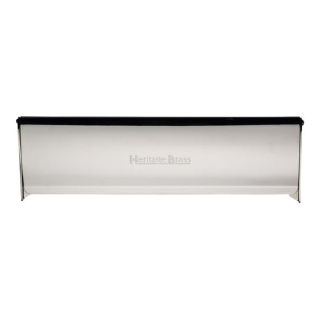 Heritage Brass Door Furniture Polished Nickel / Interior Letter Flap / 299 x 83mm (11 3/4" x 3 1/2") Heritage Brass - Interior Letterflap 11 3/4" x 3 1/2"Polished Nickel Finish