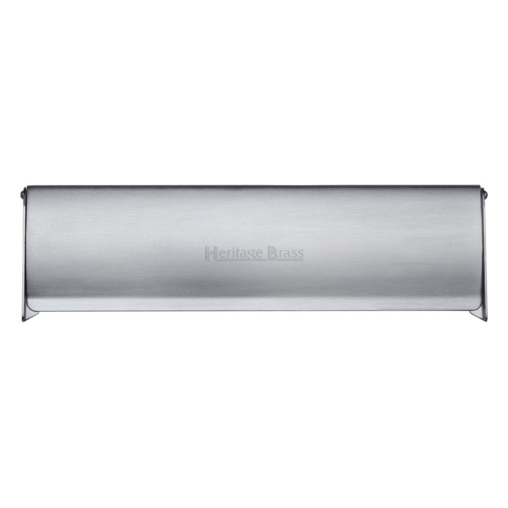 Heritage Brass Door Furniture Satin Chrome / Interior Letter Flap / 299 x 83mm (11 3/4" x 3 1/2") Heritage Brass - Interior Letterflap 11 3/4" x 3 1/2"Satin Chrome Finish