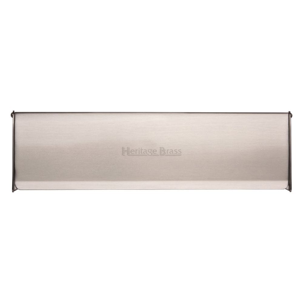 Heritage Brass Door Furniture Satin Nickel / Interior Letter Flap / 299 x 83mm (11 3/4" x 3 1/2") Heritage Brass - Interior Letterflap 11 3/4" x 3 1/2"Satin Nickel Finish
