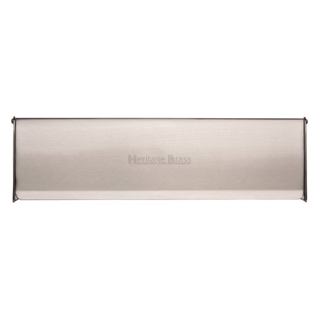 Heritage Brass Door Furniture Satin Nickel / Interior Letter Flap / 299 x 83mm (11 3/4" x 3 1/2") Heritage Brass - Interior Letterflap 11 3/4" x 3 1/2"Satin Nickel Finish