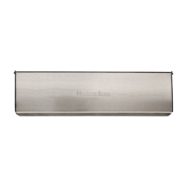 Heritage Brass Door Furniture Satin Nickel / Interior Letter Flap / 280 x 83mm (11" x 3 3/4") Heritage Brass - Interior Letterflap 11" x 3 3/4"Satin Nickel Finish